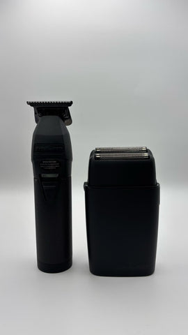 BaBylissPRO FXONE BlackFX Trimmer & Double-Foil Shaver Prepack