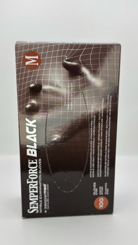 SemperForce Black Nitrile Examination Gloves