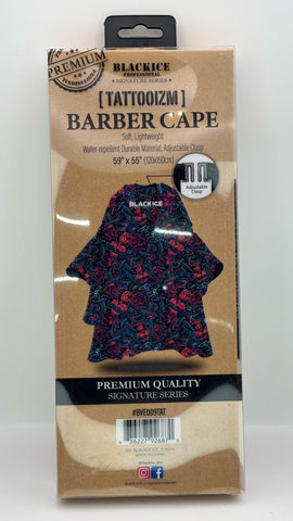 Black Ice Professional Signature Series "Tattooizm" barber cape